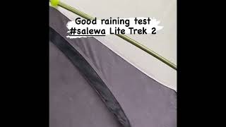 SALEWA litetrek II raining test salewa camping trekking trekkinglovers outdoorlife lite [upl. by Talanta]