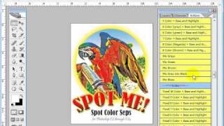 Spot Color Separating in Photoshop with Spot Me Part 1  Simulated Process [upl. by Macomber]