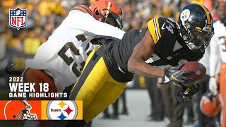 Cleveland Browns vs Pittsburgh Steelers  2022 Week 18 Game Highlights [upl. by Gusba]