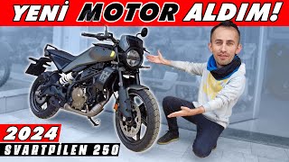 BAYİDEN SIFIR MOTOR ALDIM 2024 Husqvarna Svartpilen 250 [upl. by Mountfort]