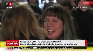 GRECIA A LUAT O DECIZIE ISTORICĂȘtiri B1TV16 febr 2024 [upl. by Deloria]