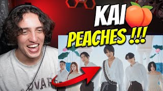 KAI 카이 PEACHES MV KAI IS THE GUY🔥  REACTION [upl. by Seigel125]