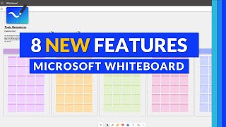 8 new features in Microsoft Whiteboard  Standalone and Microsoft Teams [upl. by Levinson465]