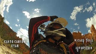 GoPro HD Casto Canyon Utah Dirt BikeTrails Come with me now  WTARenegades [upl. by Ilohcin123]