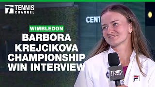 Barbora Krejcikova 2024 Wimbledon Ladies Singles Champion  2024 Wimbledon Championship [upl. by Ojibbob701]