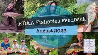 August 23  RDAA Fisheries Feedback [upl. by Gayle496]