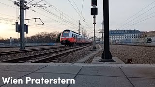 Züge am Morgen in Wien Praterstern  Trainspotten 69 [upl. by Sherris]