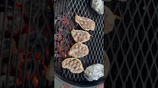 grilled chicken breast and taters on rainy friday night [upl. by Derfnam]