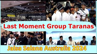 Last Moment of Jalsa Salana Australia 2024  Group Taranas  Nazams [upl. by Esej]