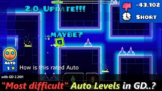 quotAutoquot Levels in Geometry Dash ─ except they arent actually Auto [upl. by Gaultiero]