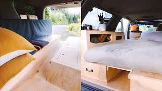 Unique SUV Camper Conversion Tour  3 Years on the Road  Tiny Home Toyota Sequoia 4x4 Overland [upl. by Durware]