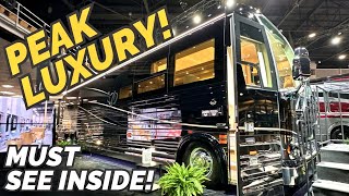 PEAK LUXURY multi million dollar Class A motorhome 2024 Prevost Marathon Coach [upl. by Lanctot]