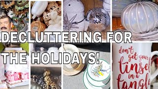 NEW EXTREME DECLUTTERING DECOR FOR THE HOLIDAYS allieswhhovlogs [upl. by Stacie321]