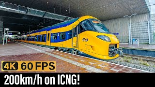 Train Cab Ride NL  200kph on ICNG  Rotterdam  Schiphol  Amsterdam  ICNG  August 2024 [upl. by Phillie722]