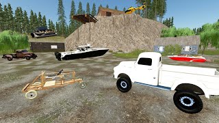 Finding Abandoned City in Dry Lake  Farming Simulator 22 [upl. by Nomed]