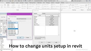 Revit basis unit setups  How to change units in revit [upl. by Nytsuj]