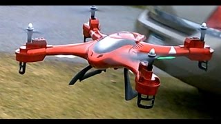 SJ X300  2 RC Quadcopter Drone Flight Review 14 mph Wind 1749 [upl. by Aicila285]