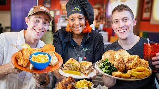 Two Brits try Memphis Soul Food for the first time [upl. by Lek]