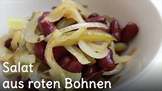 REZEPT  Salat mit Kidneybohnen [upl. by Enitsrik568]