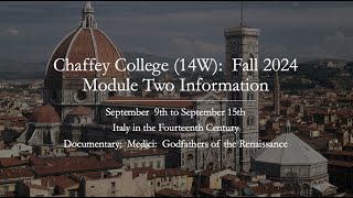 Chaffey College 14WModule Two InformationFall 2024 [upl. by Nyrehtak]