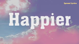 Olivia Rodrigo  Happier Lyric Video  Conan Gray Madison Beer [upl. by Sej657]