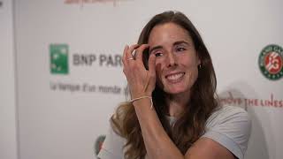 Alize Cornet interview after her final match  Roland Garros [upl. by Zoila]