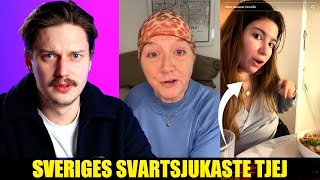 REAGERAR PÅ SVENSKA TIK TOKS 🇸🇪  Sveriges svartsjukaste tjej [upl. by Nilauqcaj600]