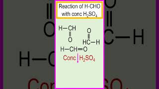 The reaction of formaldehydeHCHO with concentrated H2SO4 chemistry [upl. by Smitty]