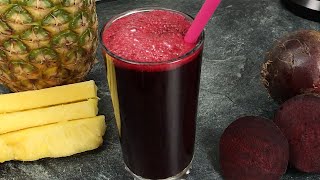 How to Make Beetroot Pineapple Juice  Super Healthy Beet Juice [upl. by Ainaznat]