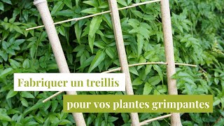 DIY  Fabriquer un tuteur treillis pour vos plantes grimpantes [upl. by Anev237]