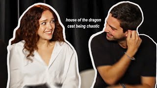 the house of the dragon cast being absolutely chaotic [upl. by Anoynek231]