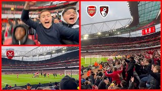 REISS NELSON SCORES IN THE 97TH MIN TO WIN THE GAME Arsenal Vs Bournemouth Matchday Vlog [upl. by Aklim]