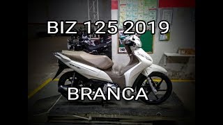 BIZ 125 2019 BRANCA DETALHES [upl. by Atinnor776]