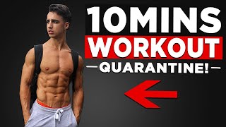 10 MIN MORNING WORKOUT NO EQUIPMENT QUARANTINE WORKOUT [upl. by Awram]