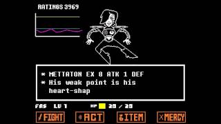 Undertale  Mettaton Boss Fight [upl. by Jit]