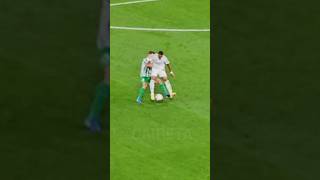 KYLIAN MBAPPE INCREDIBLE DRIBBLE AT THE BERNABEU STADIUM REAL MADRID VINICIUS JR football shorts [upl. by Akcire]