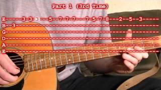 O Christmas Tree Tannenbaum Easy Guitar Lesson [upl. by Pace77]