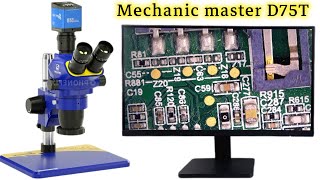 Mechanic master D75T digital microscope unboxing and fitting [upl. by Assenyl]