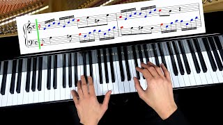 How to Play Bach  Invention No13 in A minor Tutorial [upl. by Macswan]