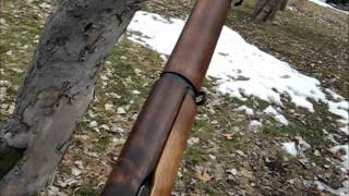 M1 Garand close up CMP service grade stock finish with BLO and Toms 13 mix [upl. by Otero]