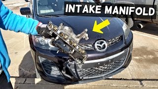 HOW TO REMOVE OR REPLACE INTAKE MANIFOLD ON MAZDA CX7 CX7 MAZDASPEED 3 6 [upl. by Crispa]