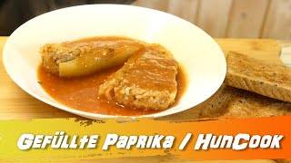 Gefüllte ungarische Paprika mit Reis und Hackfleisch  ein Stück Ungarn  Töltött paprika [upl. by Einohtna]