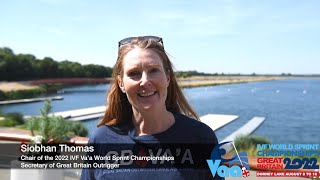 2022 IVF Va’a World Sprint Championships  Siobhan Thomas Welcome you to Dorney Lake [upl. by Varion]