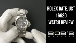 Rolex Datejust 16220  Bobs Watches [upl. by Eitsirk]