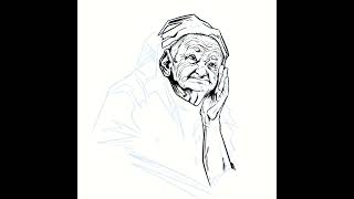 Elderly Sketch Timelapse [upl. by Guss]