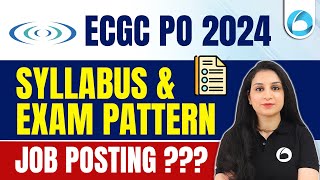 ECGC PO 2024 Notification  ECGC PO Syllabus 2024  ECGC PO Exam Pattern 2024 [upl. by Fang]