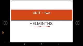 Medical parasitology unit two Helminths Nematodes [upl. by Tteragram]