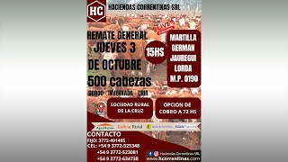 REMATE GENERAL JUEVES 03 DE OCTUBRE [upl. by Yahska]