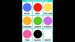 Colours name  Colours name in english  colours name with pictures [upl. by Ainollopa]