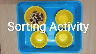 Sorting Activity  Sensorial activity for kids  IMKS Salem [upl. by Aramal]